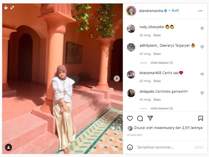 Keponakan Maia Estianty, Diandra Marsha