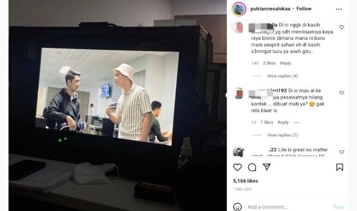 Putri Anne banjir hujatan netizen gegara beri semangat Arya Saloka, nama Amanda Manopo terseret