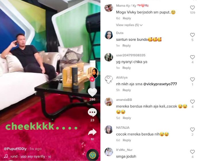 Postingan Puput Sudrajat.
