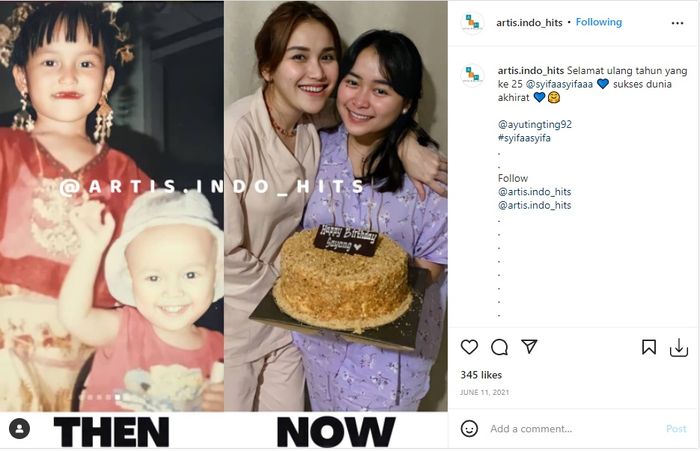 Potret masa kecil Ayu Ting Ting dan sang adik