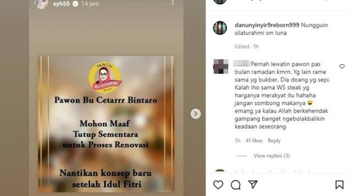 Gerai makanan Incess tutup