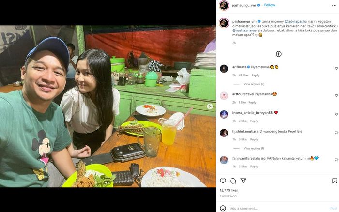 Pasha Ungu dan anak gadisnya
