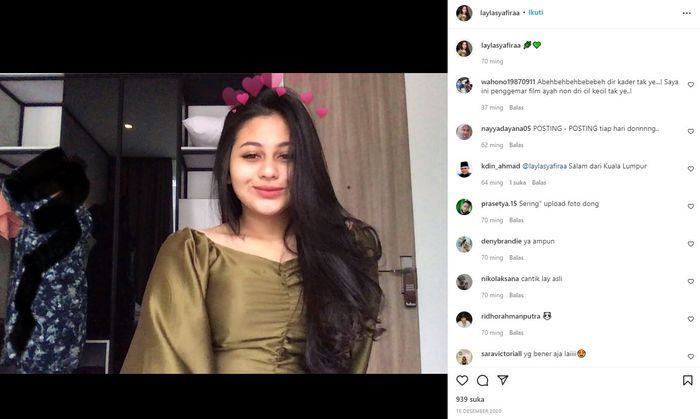 Layla Syafira, putri Kadir