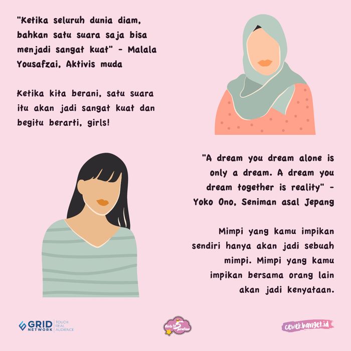 Quotes dari Perempuan Keren yang Bisa Jadi #GirlsIn5piration Kita