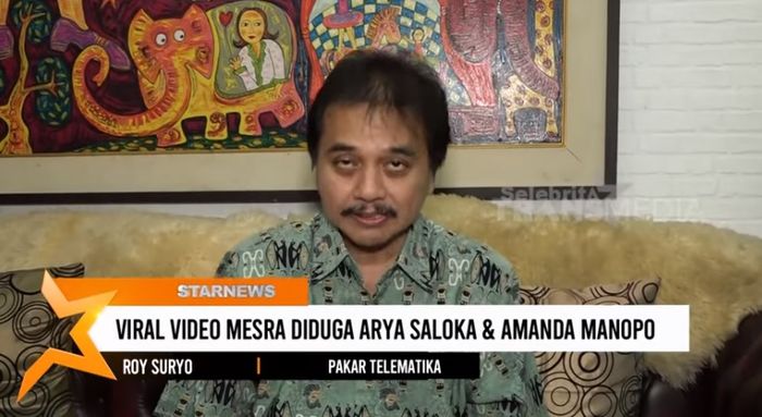 Roy Suryo mengomentari video Arya Saloka dan Amanda