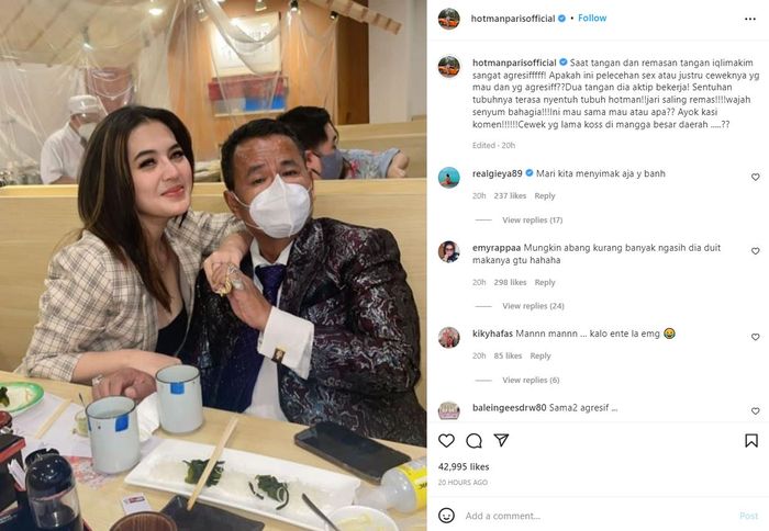 Hotman Paris dan Iqlima Kim