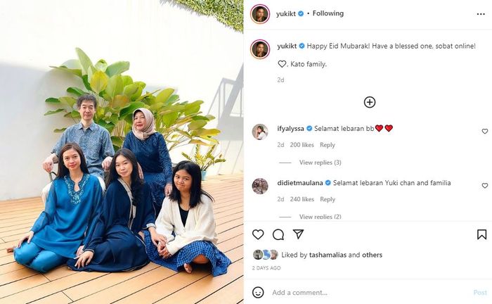 Wariskan Darah Jepang-Italia ke Putrinya yang Jadi Aktris Tersohor, Inilah  Sosok Ayah Yuki Kato yang Jarang Terungkap, Kompak Sambut Idul Fitri 2022  Bareng Keluarga