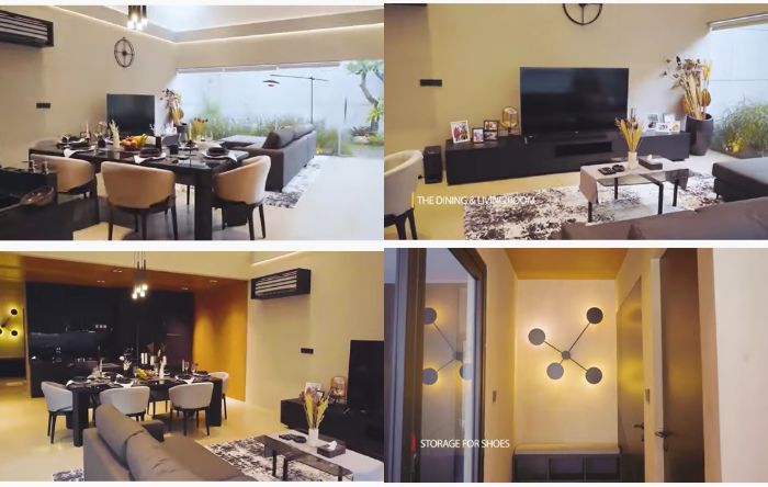 Ruang utama di rumah Desta dan Natasha Rizky