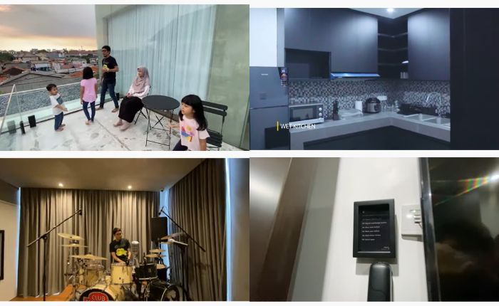 Rooftop, dapur kotor, dan studio musik di rumah Desta