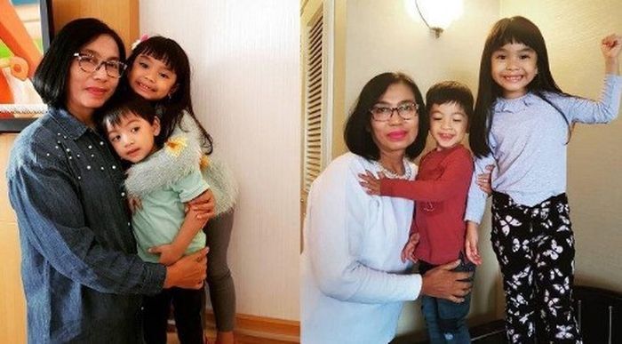Cucu Jokowi dan neneknya