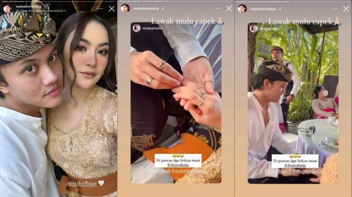 Rizky Febian dan Mahalini merayakan hari jadi tiga bulan.