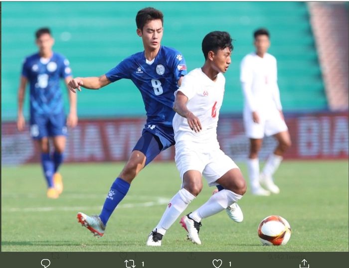 Laga Myanmar vs Filipina di Grup A SEA Games 2021, Selasa (10/5/2022) di Stadion Viet Tri, Phu Tho, Vietnam.