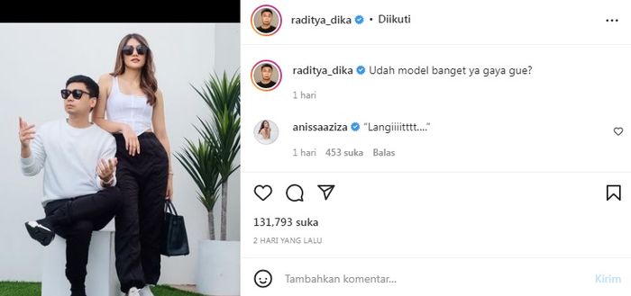 Maksud Hati Pamer Foto Keren Bak Model Bareng Anissa Aziza, Unggahan