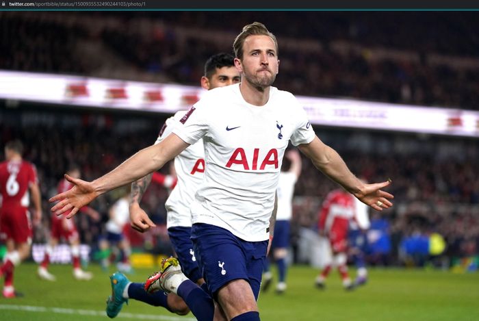 Penyerang andalan Tottenham Hotspur, Harry Kane.