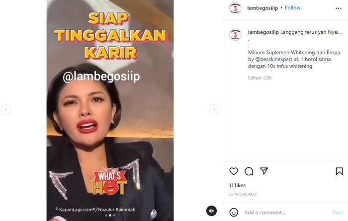 Nikita Mirzani siap tinggalkan karier