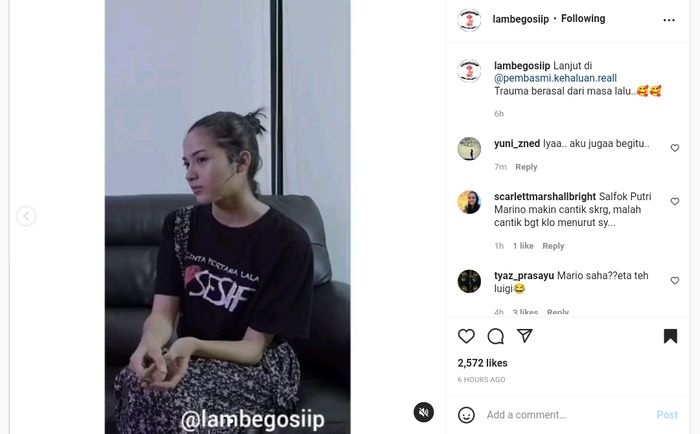 Putri Marino akui punya sifat posesif.
