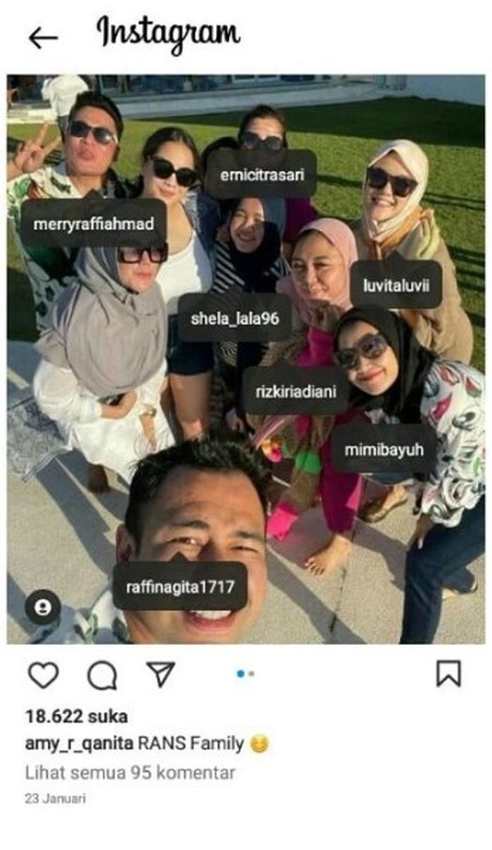 Raffi Ahmad bersama dengan Mimi Bayuh