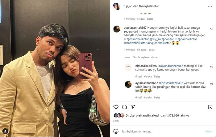 Komentar netizen soal penampilan Thariq Halilintar.