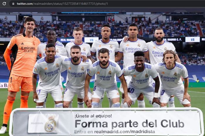 Skuad Real Madrid untuk melawan Real Betis di pekan ke-38 Liga Spanyol 2021-2022