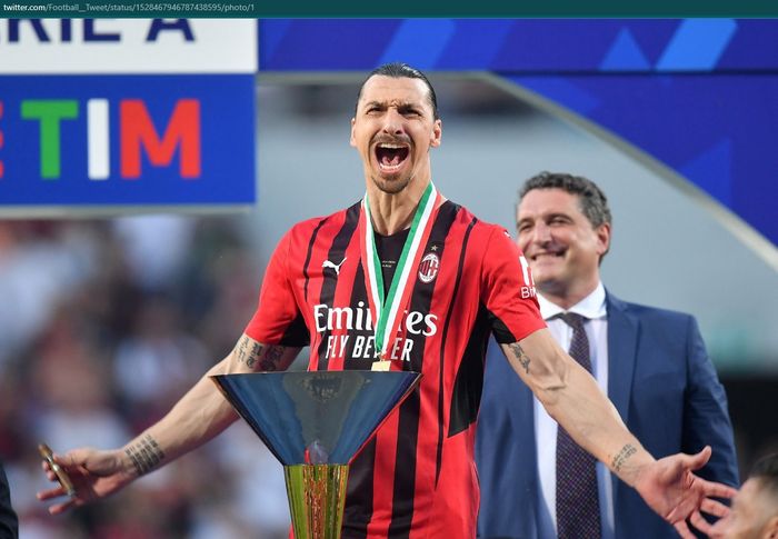 Penyerang gaek AC Milan, Zlatan Ibrahimovic.