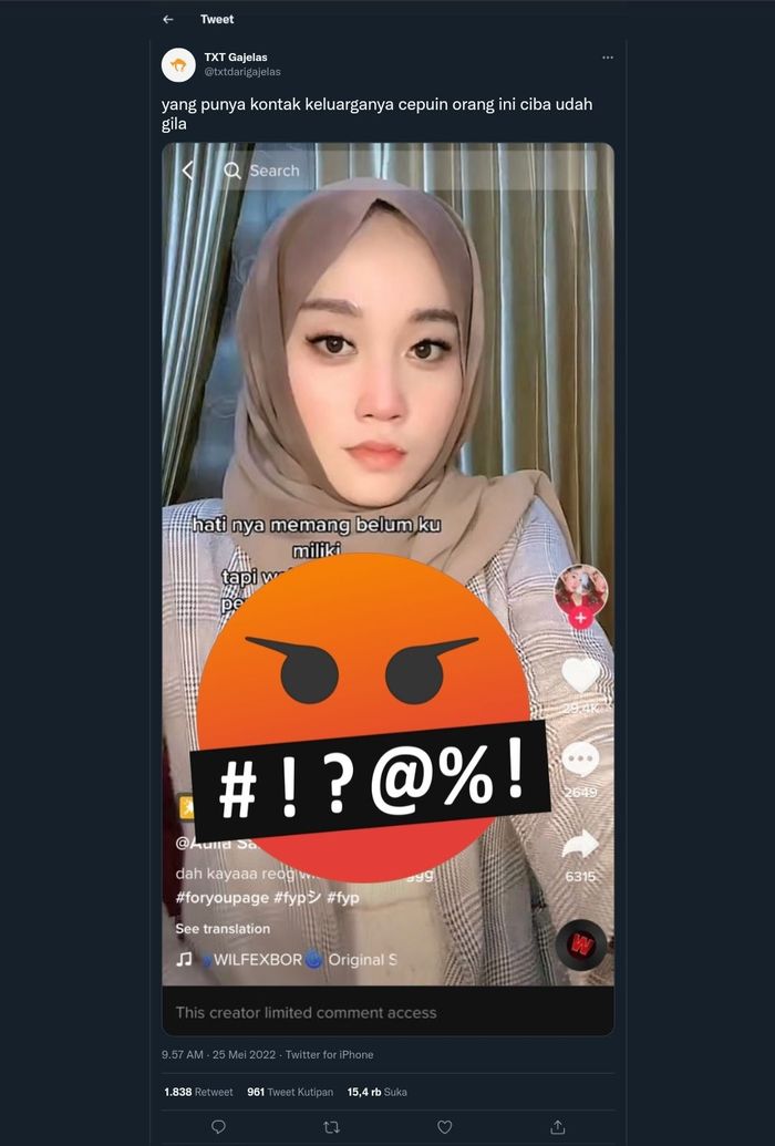 Aulia Salsa Marpaung, pembuat konten Tiktok vulgar yang tuai kecaman