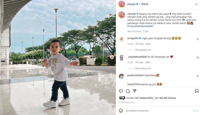 Citra Kirana sebut Athar sebagai teman curhatnya.