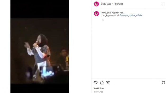 Nissa Sabyan disoraki penonton saat mengajak nyanyi bareng