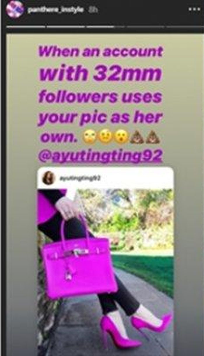 Ayu Ting Ting ketahuan nyolong foto selebgram. 