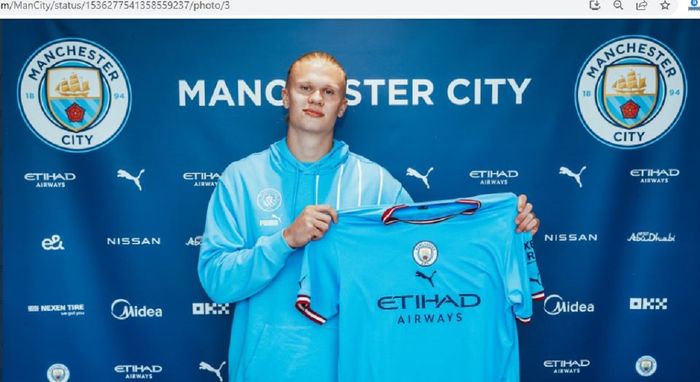 Manchester City resmi menyelesaikan kepindahan Erling Haaland dari Borussia Dortmund.