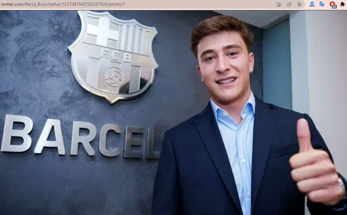 Rekrutan terbaru Barcelona, Pablo Torre.
