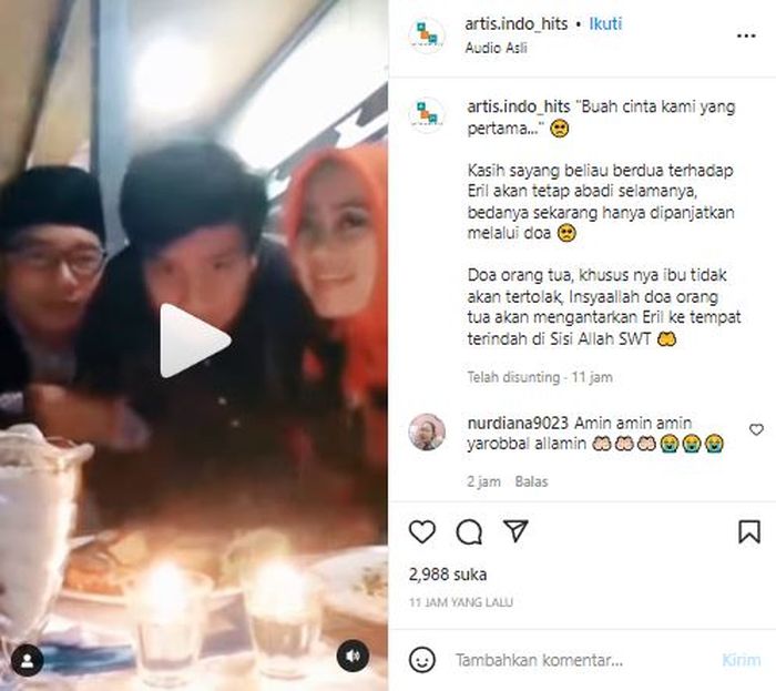 Video lawas ulang tahun anak Ridwan Kamil kembali bikin pecah air mata netizen.