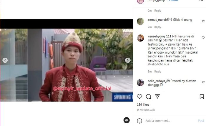 Erayani yang menyamar jadi pria