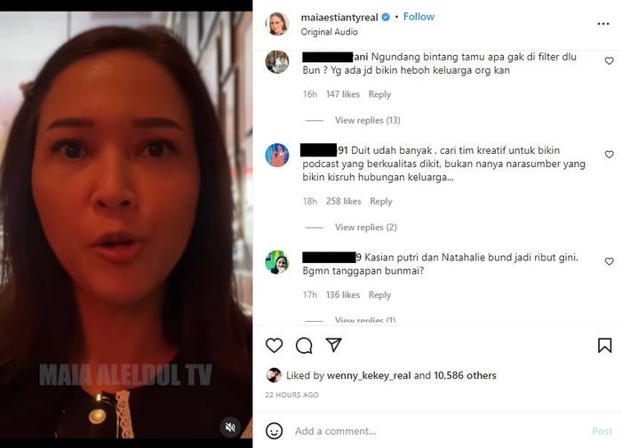 Maia Estianty banjir hujatan netizen