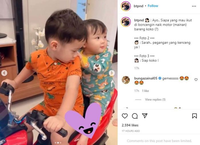 Tingkah dua anak Ahok dan Puput Nastiti Devi