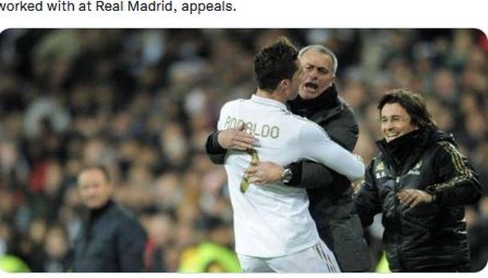 apabila kepindahan Ronaldo ke AS Roma terealisasi, maka Ronaldo akan bersatu lagi dengan mantan pelatih, Jose Mourinho, yang pernah membesutnya di Real Madrid.