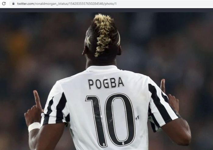 Paul Pogba saat mengenakan nomor punggung di Juventus 
