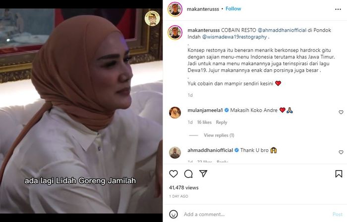 Mulan Jameela santai Ahmad Dhani sebut nama Maia Estianty

