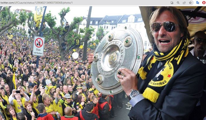 Juergen Klopp saat merayakan gelar juara Bundesliga yang berhasil diraih bersama Borussia Dortmund.