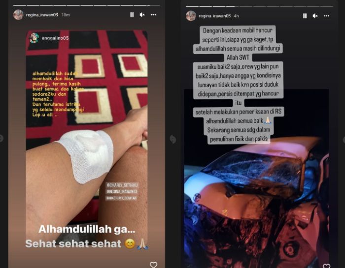 Charly Van Houten mengalami kecelakaan lalu lintas Tol Cipularang pada Sabtu (9/7/2022). Innalillahi, Charly Van Houten Kecelakaan sampai Mobil Ringsek, sang Istri Akhirnya Ungkap Kondisi Kru yang Sempat Dilaporkan Luka Parah