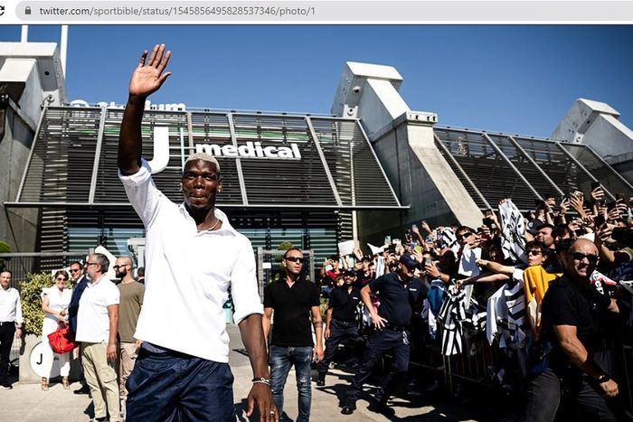 Paul Pogba resmi kembali berseragam Juventus dengan status bebas transfer.