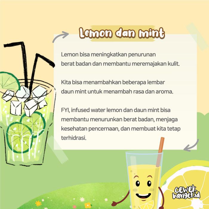 5 Infused Water Ini Bisa Instan Hilangkan Lemak Membandel, Goodbye! CewekBanget