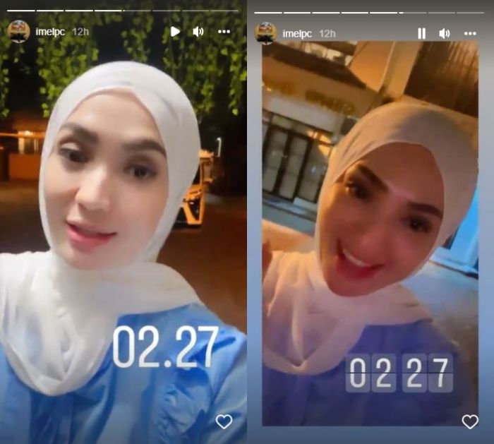 Imel Putri Cahyati kerja sampai dini hari