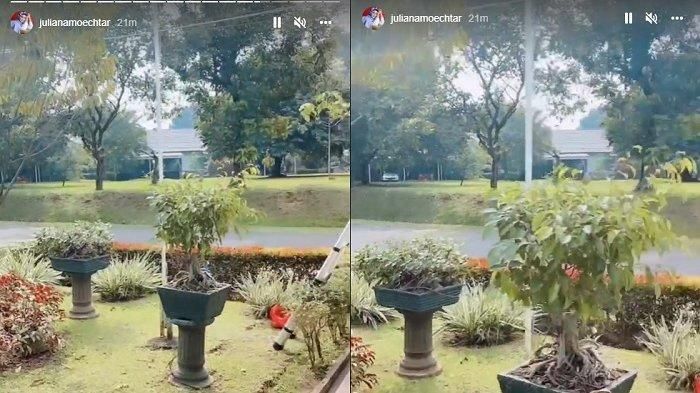 Halaman rumah dinas suami Juliana Moechtar