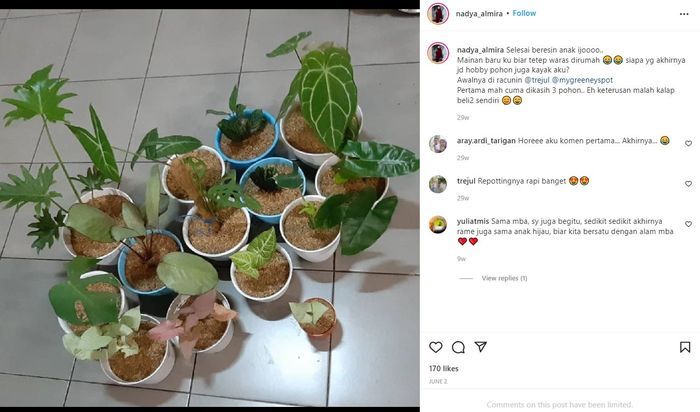 Postingan Nadya Almira