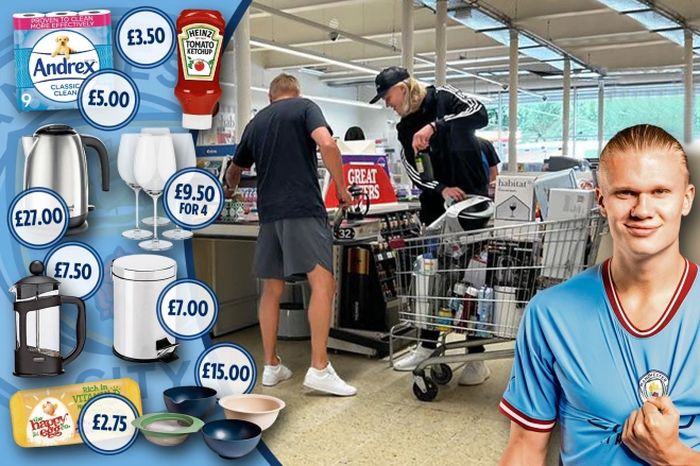 Daftar beberapa barang belanjaan Erling Haaland di salah satu supermarket Sainsbury's setelah diresmikan menjadi pemain Manchester City.