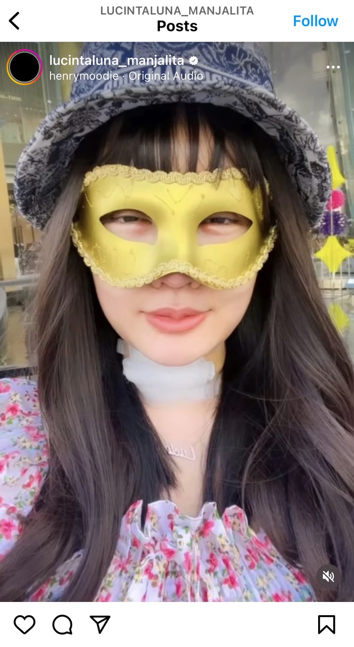 Potret penampilan terbaru Lucinta Luna.