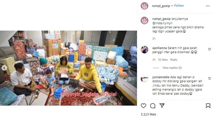 Celetukan Gala Sky yang bikin ngakak saat terima hadiah dari Doddy Sudrajat dan Mayang