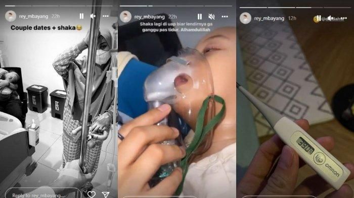 Kondisi sakit keluarga Dinda Hauw dan Rey Mbayang