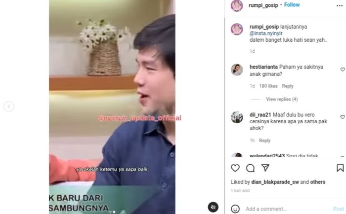 Nicholas Sean ungkap hubungan Ahok dan Veronica Tan