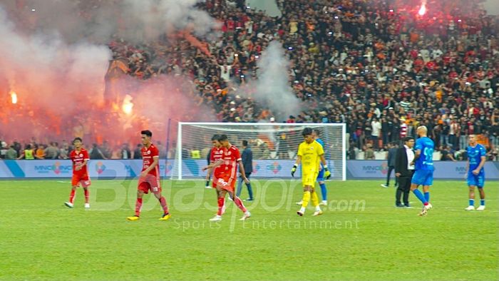 Pertandingan Persija Jakarta melawan Chonburi FC di JIS